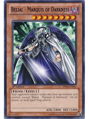 Belial - Marquis of Darkness - BP02-EN061 - Rare