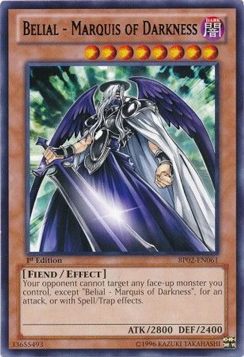 Belial - Marquis of Darkness - BP02-EN061 - Rare