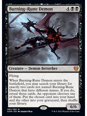 Burning-Rune Demon - KHM - M 