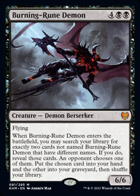 Burning-Rune Demon - KHM - M 