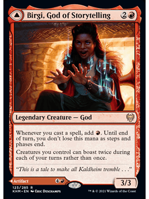 Birgi, God of Storytelling - KHM - R // Harnfel, Horn of Bounty