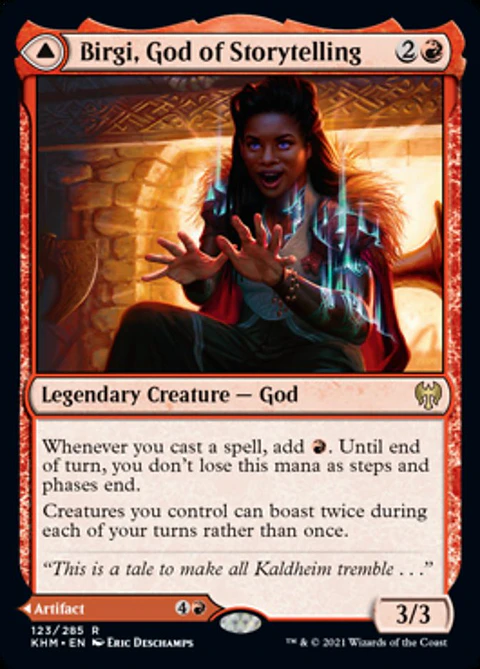 Birgi, God of Storytelling - KHM - R // Harnfel, Horn of Bounty