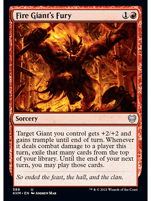 Fire Giant's Fury - KHM - U 