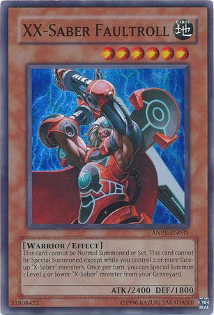 XX-Saber Faultroll - ANPR-EN035 - Super Rare  (Daño Menor) 1