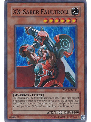 XX-Saber Faultroll - ANPR-EN035 - Super Rare  (Daño Menor)
