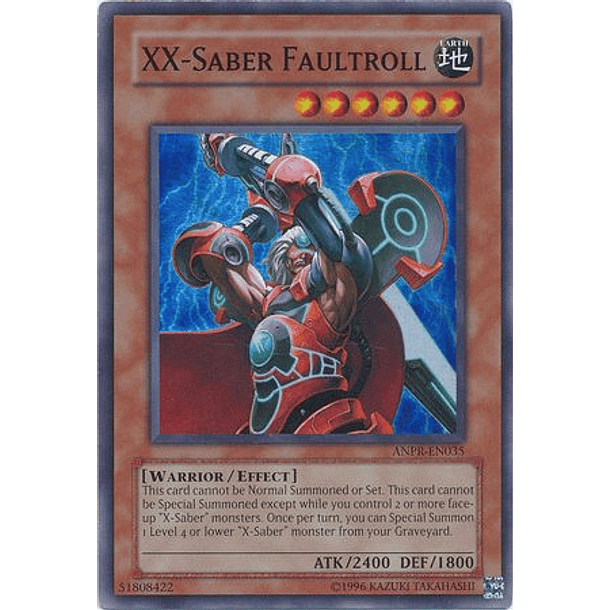 XX-Saber Faultroll - ANPR-EN035 - Super Rare  (Daño Menor)