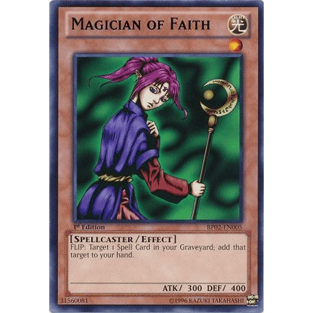 Magician of Faith - BP02-EN005 - Rare 
