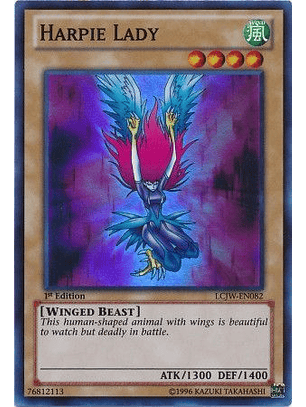 Harpie Lady - LCJW-EN082 - Super Rare