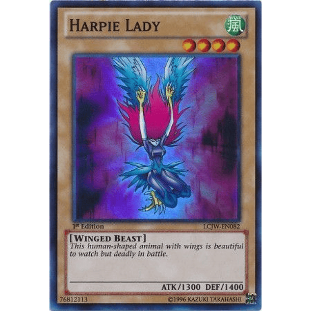 Harpie Lady - LCJW-EN082 - Super Rare