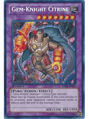 Gem-Knight Citrine - HA06-EN019 - Secret Rare 
