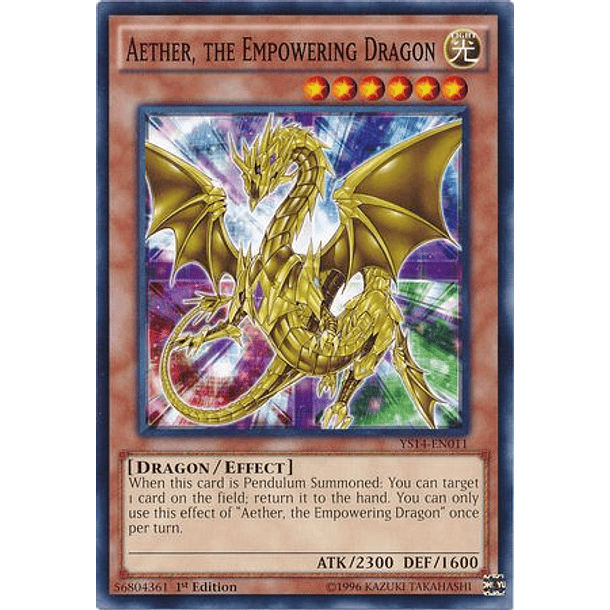 Aether, the Empowering Dragon - YS14-EN011 - Common