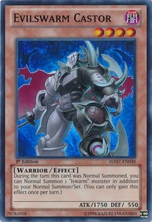 Evilswarm Castor - HA07-EN048 - Super Rare 1