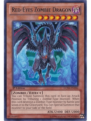 Red-Eyes Zombie Dragon - LCJW-EN206 - Rare