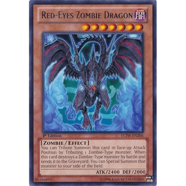 Red-Eyes Zombie Dragon - LCJW-EN206 - Rare