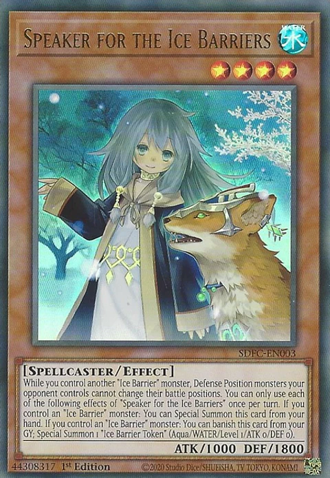 Speaker for the Ice Barriers - SDFC-EN003 - Ultra Rare