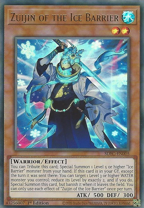 Zuijin of the Ice Barrier - SDFC-EN005 - Ultra Rare