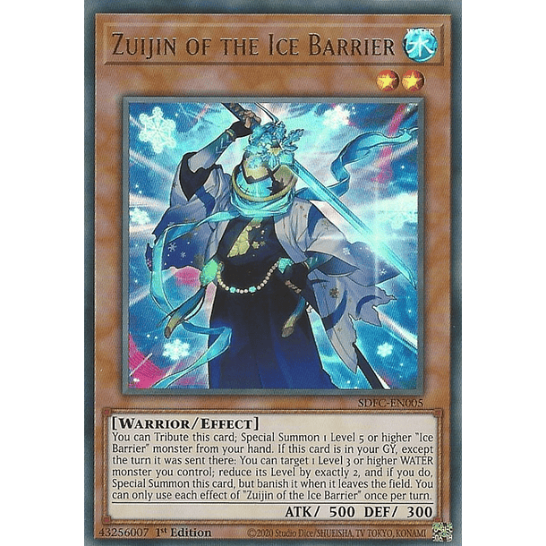Zuijin of the Ice Barrier - SDFC-EN005 - Ultra Rare