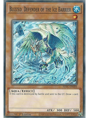 Blizzed, Defender of the Ice Barrier - SDFC-EN006 - Common