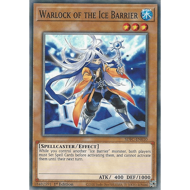 Warlock of the Ice Barrier - SDFC-EN010 - Common