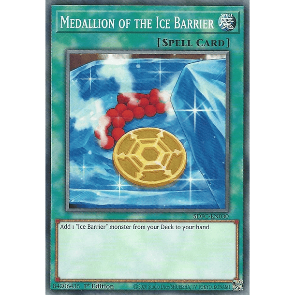 Medallion of the Ice Barrier - SDFC-EN030 - Common 1st Edition