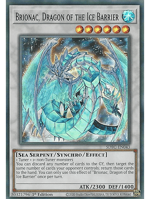 Brionac, Dragon of the Ice Barrier - SDFC-EN043 - Super Rare
