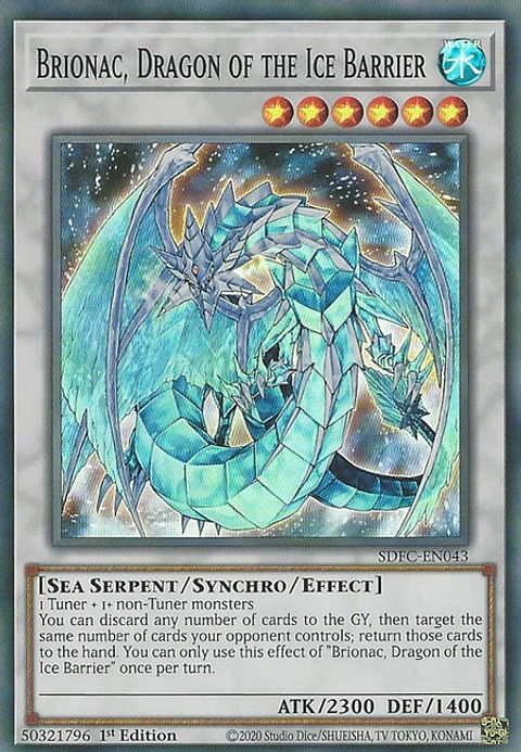 Brionac, Dragon of the Ice Barrier - SDFC-EN043 - Super Rare
