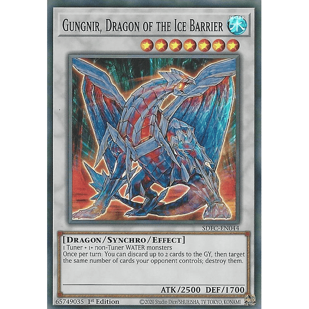 Gungnir, Dragon of the Ice Barrier - SDFC-EN044 - Super Rare