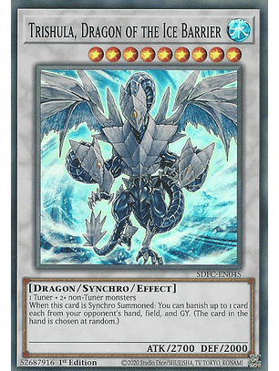 Trishula, Dragon of the Ice Barrier - SDFC-EN045 - Super Rare 