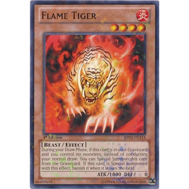 Flame Tiger - BP02-EN113 - Mosaic Rare