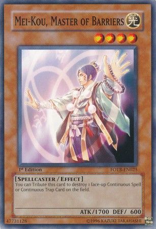 Mei-kou, Master of Barriers - FOTB-EN025 - Common 1