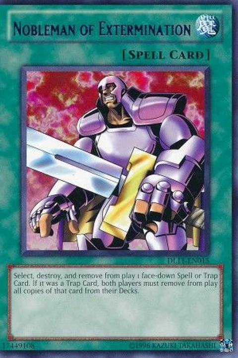 Nobleman of Extermination - DL11-EN015 - Rare (letras Rojas Español)
