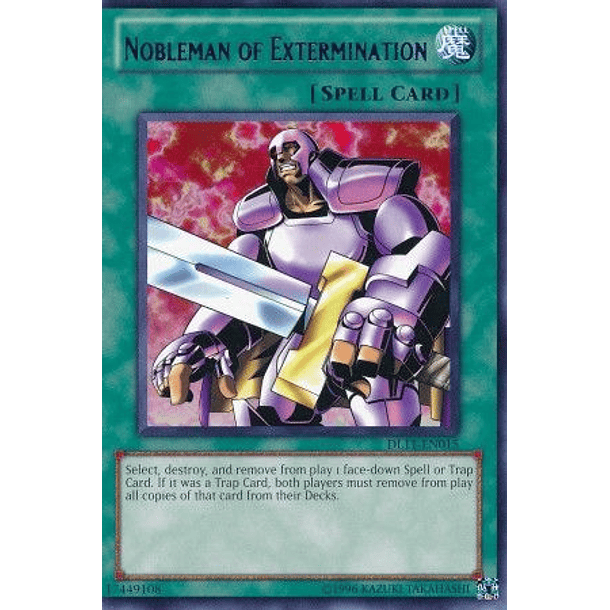 Nobleman of Extermination - DL11-EN015 - Rare (letras Moradas Español)