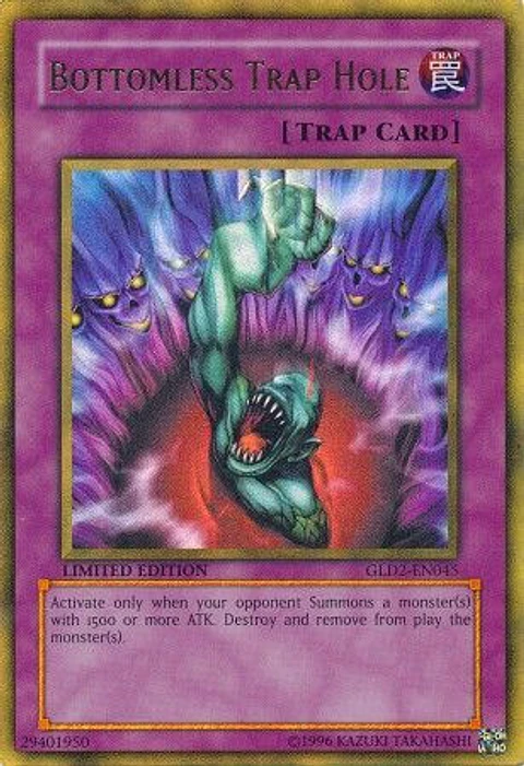 Bottomless Trap Hole - GLD2-EN045 - Gold Rare