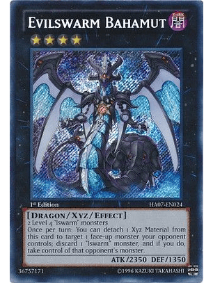 Evilswarm Bahamut - HA07-EN024 - Secret Rare (jugado)