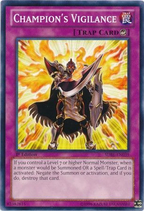 Champion's Vigilance - SDBE-EN039 - Common 