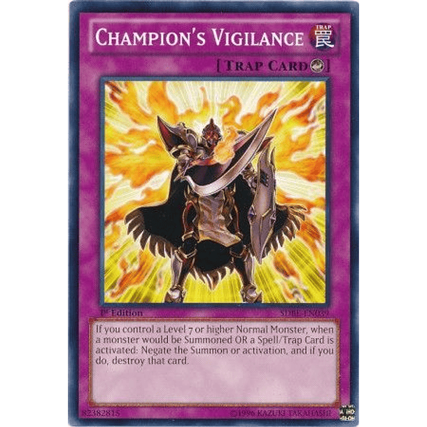 Champion's Vigilance - SDBE-EN039 - Common 