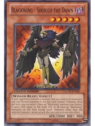 Blackwing - Sirocco the Dawn - GLD3-EN023 - Common 