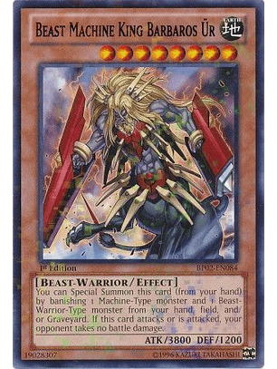 Beast Machine King Barbaros Ur - BP02-EN084 - Mosaic Rare
