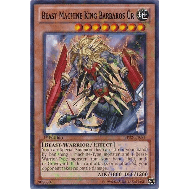Beast Machine King Barbaros Ur - BP02-EN084 - Mosaic Rare