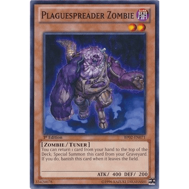 Plaguespreader Zombie - BP02-EN071 - Common