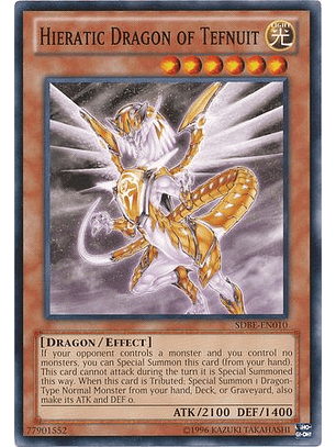 Hieratic Dragon of Tefnuit - SDBE-EN010 - Common