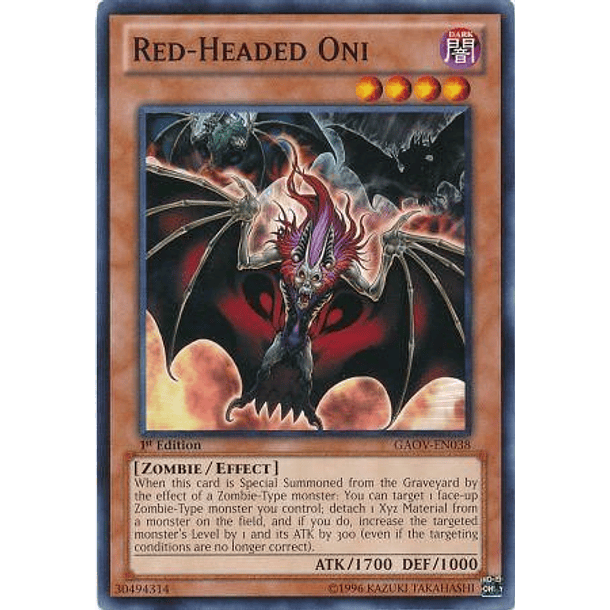 Red-Headed Oni - GAOV-EN038 - Common 