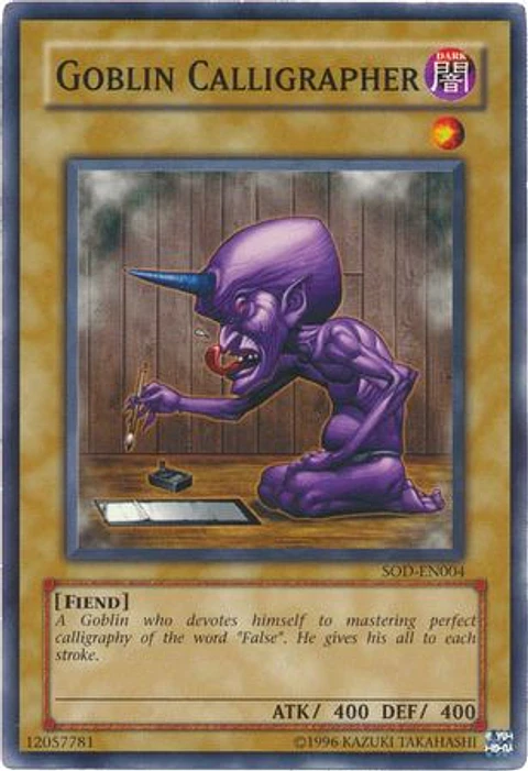Goblin Calligrapher - SOD-EN004 - Common