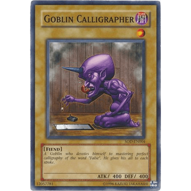 Goblin Calligrapher - SOD-EN004 - Common