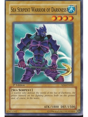 Sea Serpent Warrior of Darkness - SD4-EN003 - Common