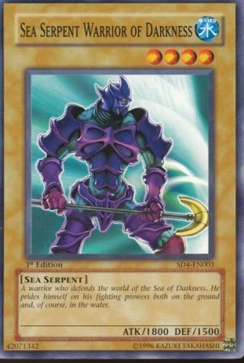 Sea Serpent Warrior of Darkness - SD4-EN003 - Common