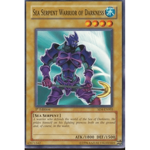 Sea Serpent Warrior of Darkness - SD4-EN003 - Common