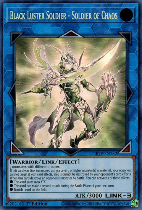 Black Luster Soldier - Soldier of Chaos - GFTP-EN132 - Ghost Rare