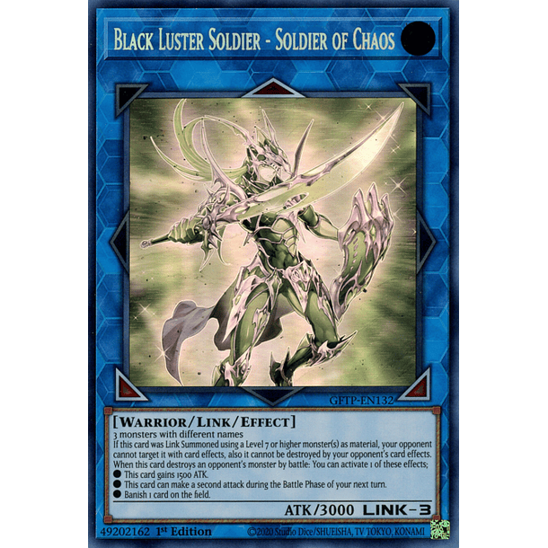 Black Luster Soldier - Soldier of Chaos - GFTP-EN132 - Ghost Rare