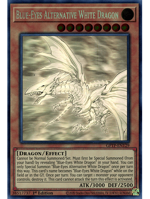 Blue-Eyes Alternative White Dragon - GFTP-EN129 - Ghost Rare
